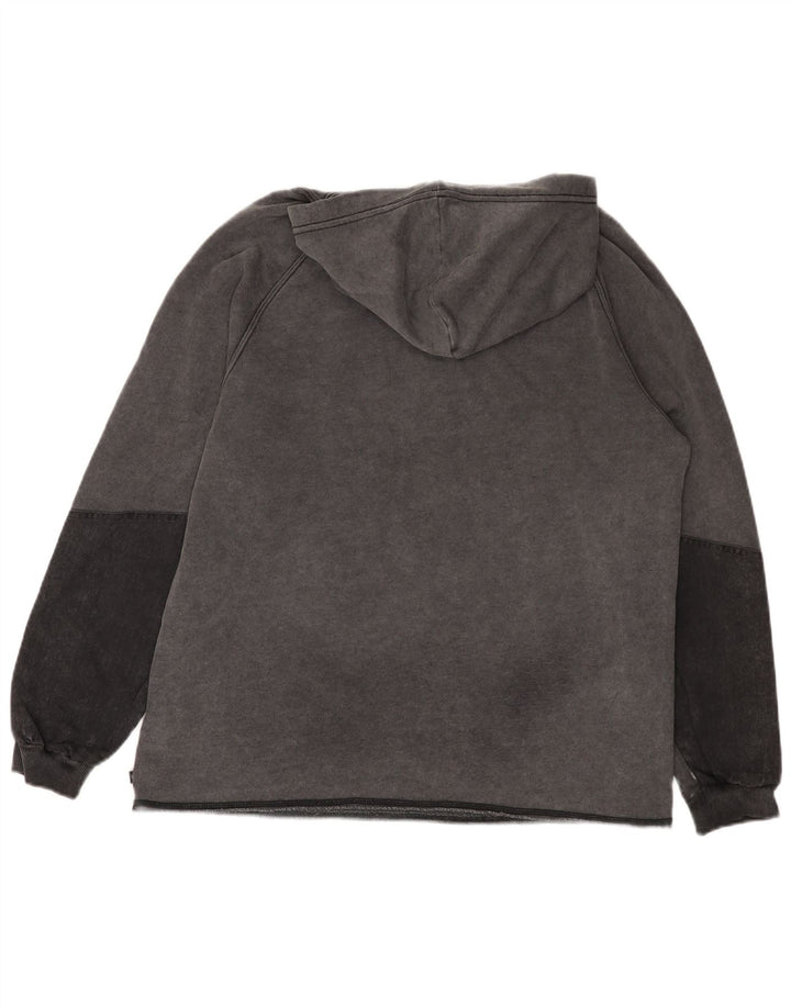 Converse Mens Hoodie Jumper Small Grey Cotton