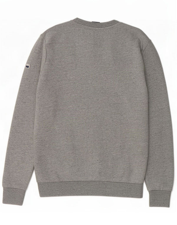 Superdry Mens Graphic Sweatshirt Jumper Small Grey Cotton
