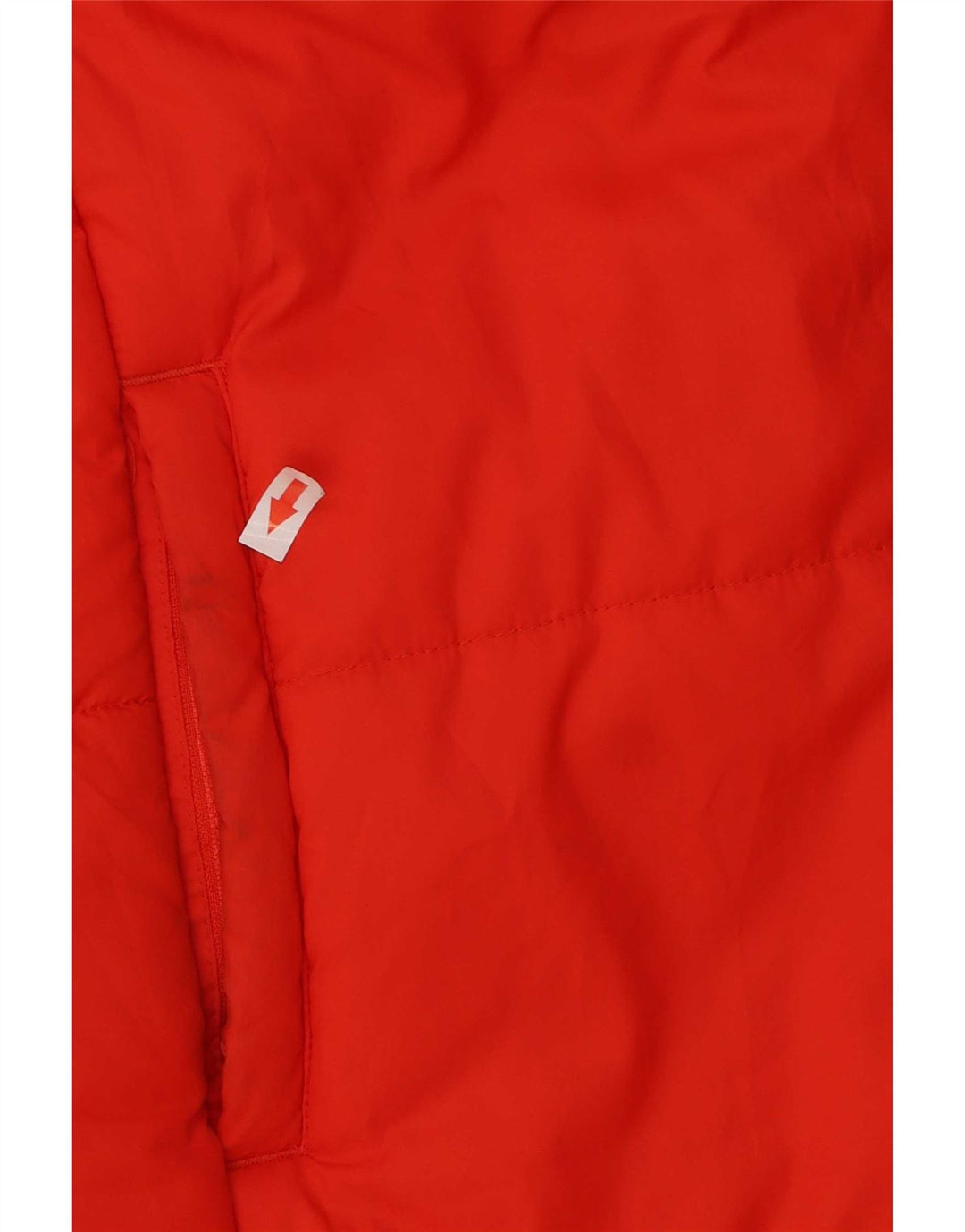Nike Womens Oversized Graphic Reversible Padded Coat UK 10 Small Orange