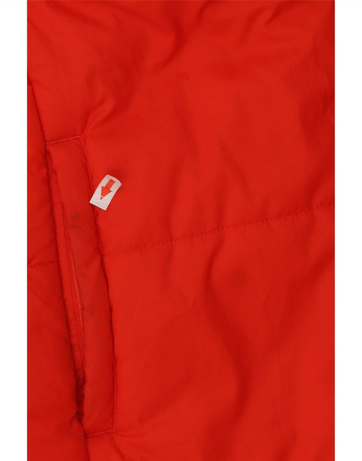 Nike Womens Oversized Graphic Reversible Padded Coat UK 10 Small Orange
