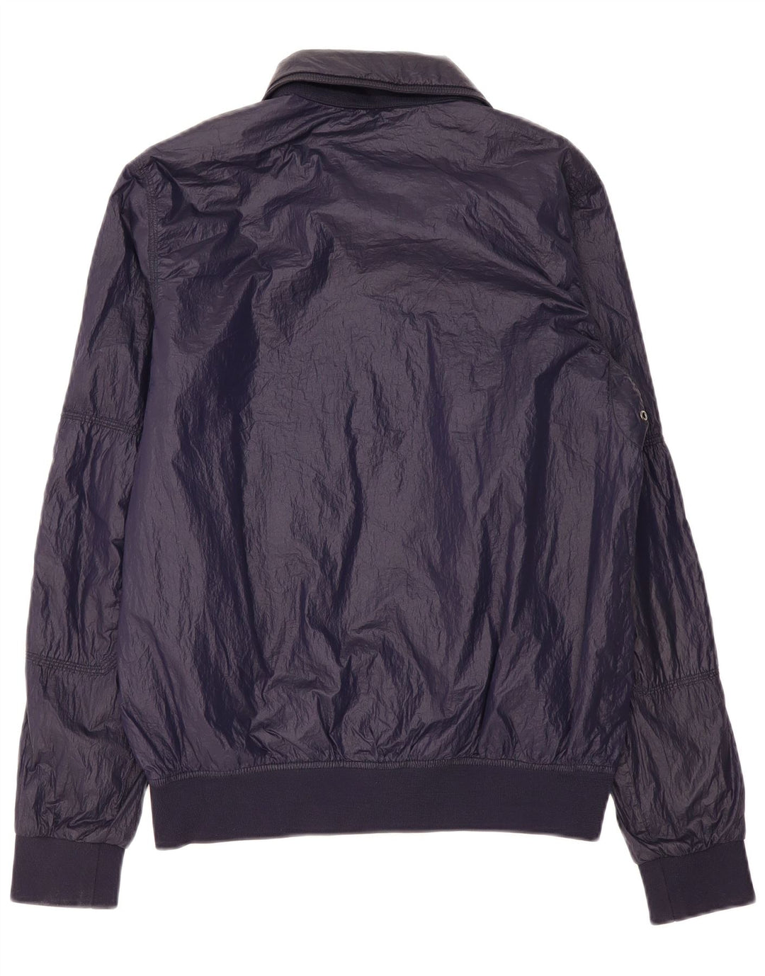CALVIN KLEIN JEANS Mens Bomber Jacket UK 38 Medium Navy Blue Nylon