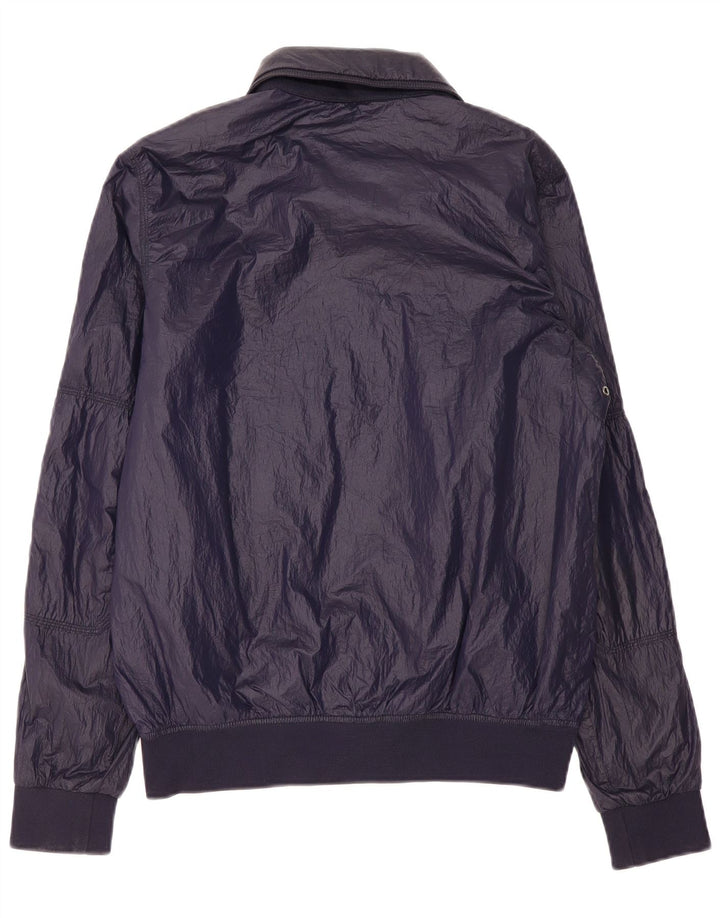 CALVIN KLEIN JEANS Mens Bomber Jacket UK 38 Medium Navy Blue Nylon