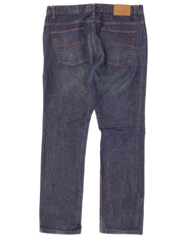 Pierre Cardin Mens Straight Jeans W38 L33 Blue Cotton