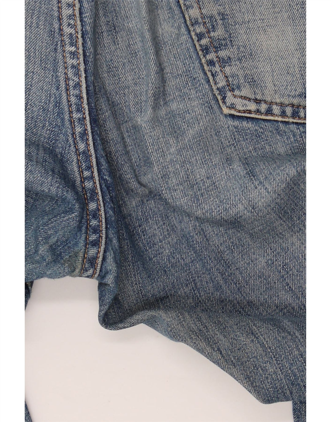 Replay Mens Straight Jeans W31 L34 Blue Cotton