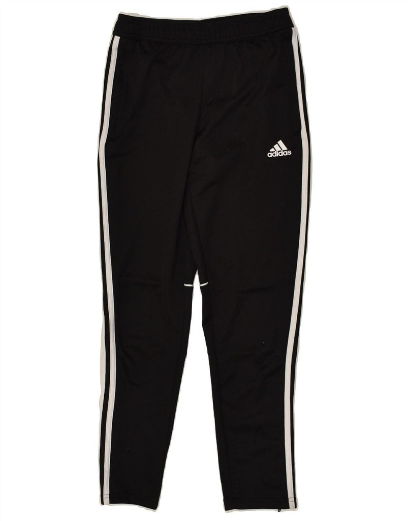 ADIDAS Boys Tracksuit Trousers 11-12 Years Black Polyester | Vintage Adidas | Thrift | Second-Hand Adidas | Used Clothing | Messina Hembry 