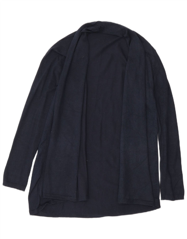 Zara Womens Open Cardigan Sweater UK 12 Medium Navy Blue