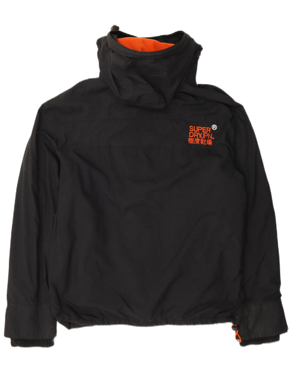 Superdry Mens The Windcheater Graphic Windbreaker Jacket UK 42 XL Black