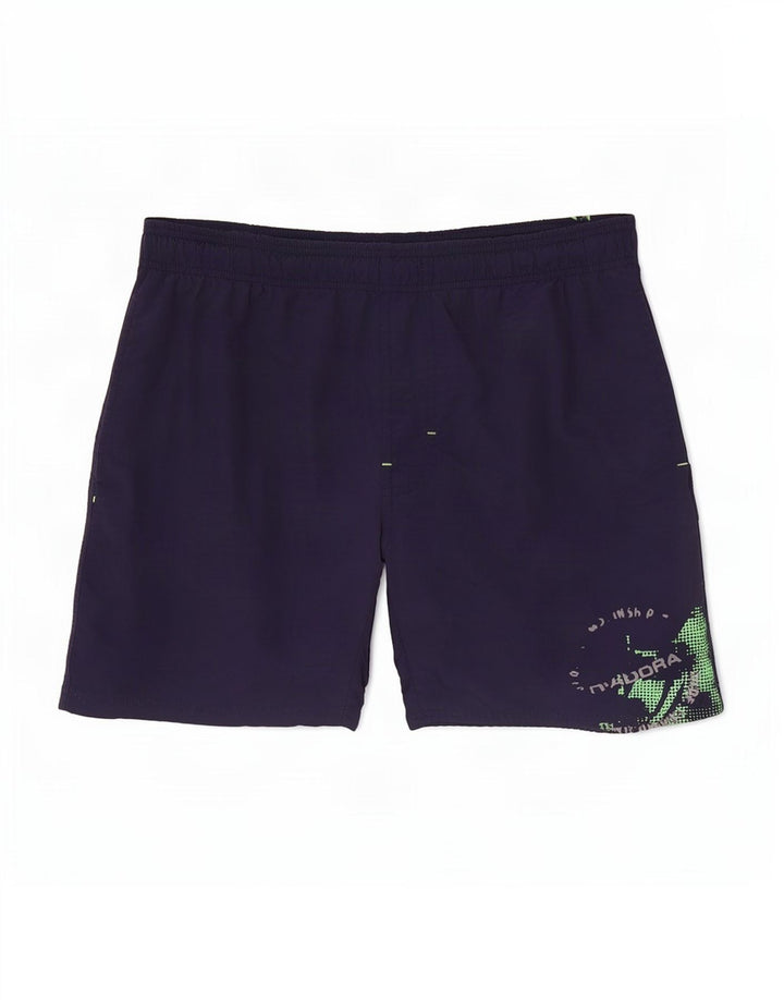 Diadora Mens Graphic Swimming Shorts Medium Navy Blue Polyamide