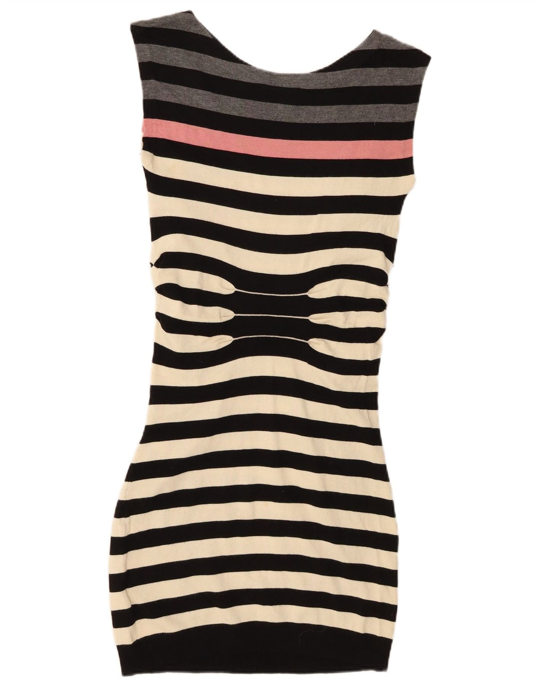 Ted Baker Womens Sleeveless Bodycon Dress Size 2 Small Black Striped