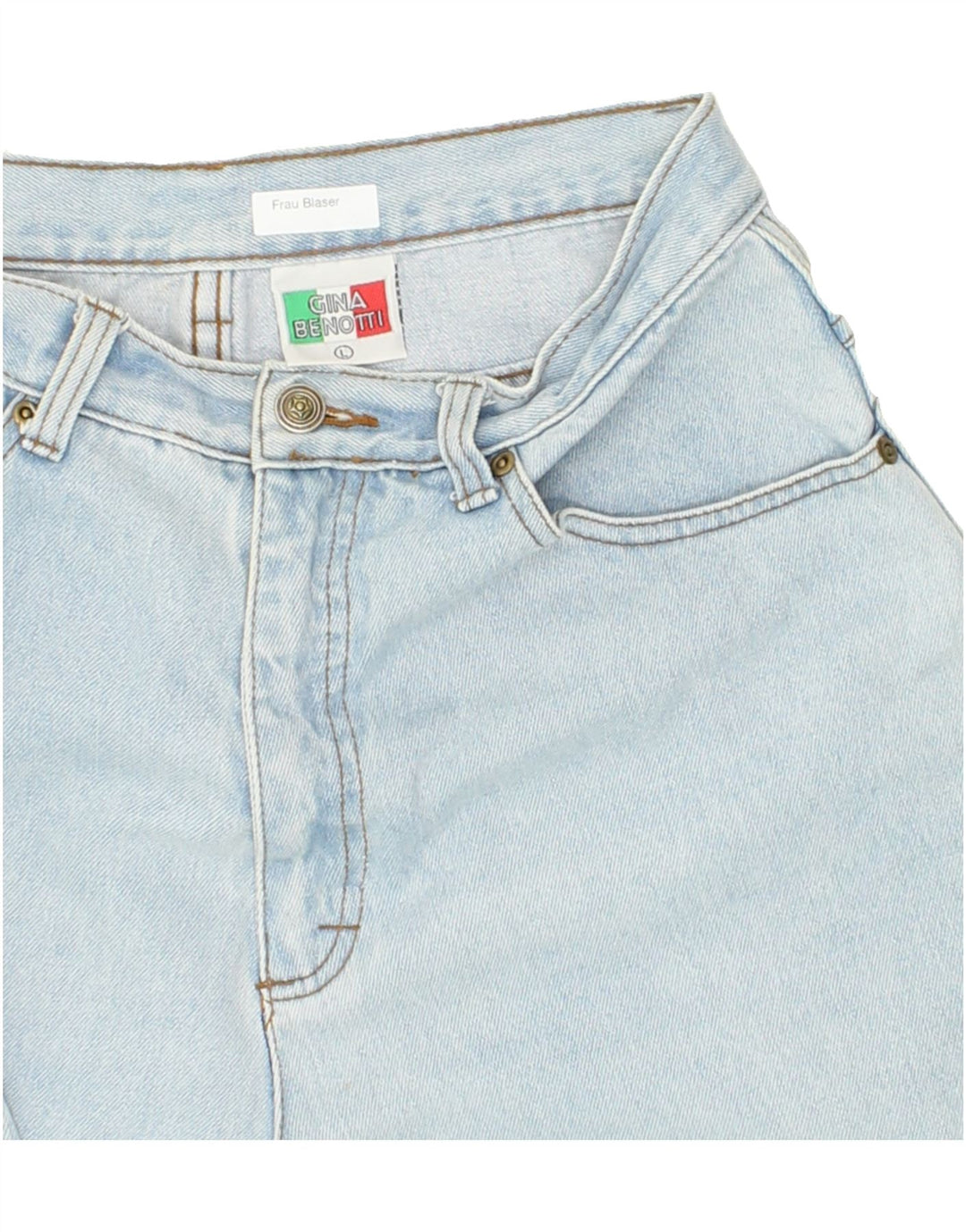 VINTAGE Womens Tapered Jeans W30 L26 Blue Cotton Vintage Vintage and Second-Hand Vintage from Messina Hembry 