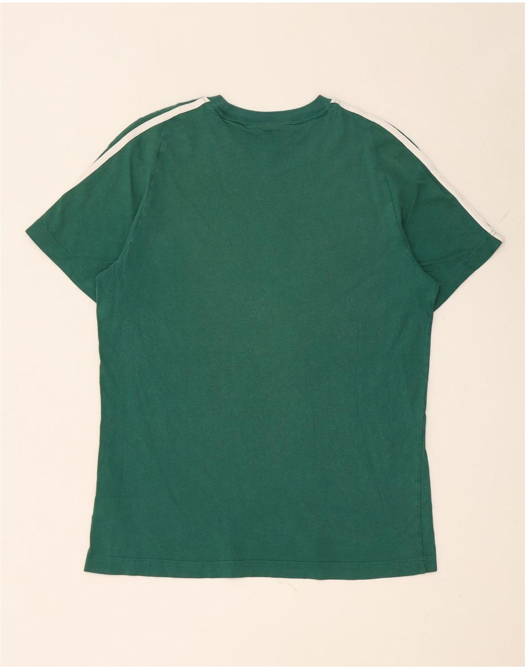 Adidas Mens T-Shirt Top Medium Green Cotton