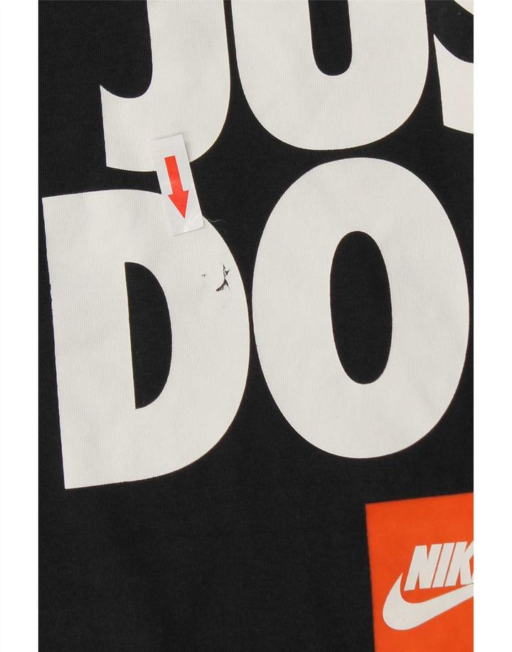 Nike Mens Graphic T-Shirt Top XS Black Cotton
