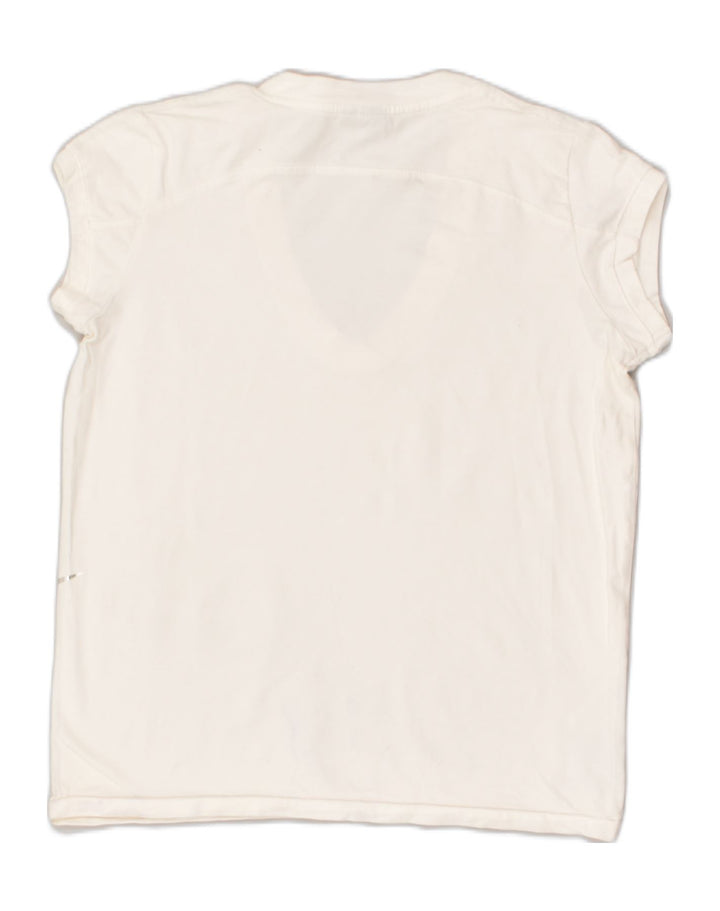 NIKE Womens Graphic T-Shirt Top UK 10/12 Medium White Cotton | Vintage Nike | Thrift | Second-Hand Nike | Used Clothing | Messina Hembry 