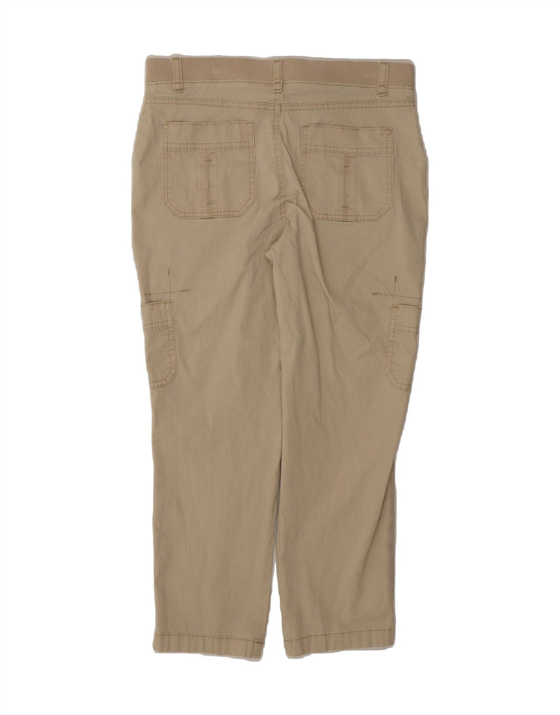LEE Womens Relaxed Fit Cargo Cropped Trousers US 6 Medium W32 L24 Beige Vintage Lee and Second-Hand Lee from Messina Hembry 