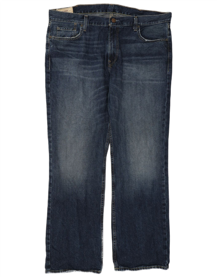 Hollister Mens Bootcut Jeans W38 L30 Navy Blue Cotton