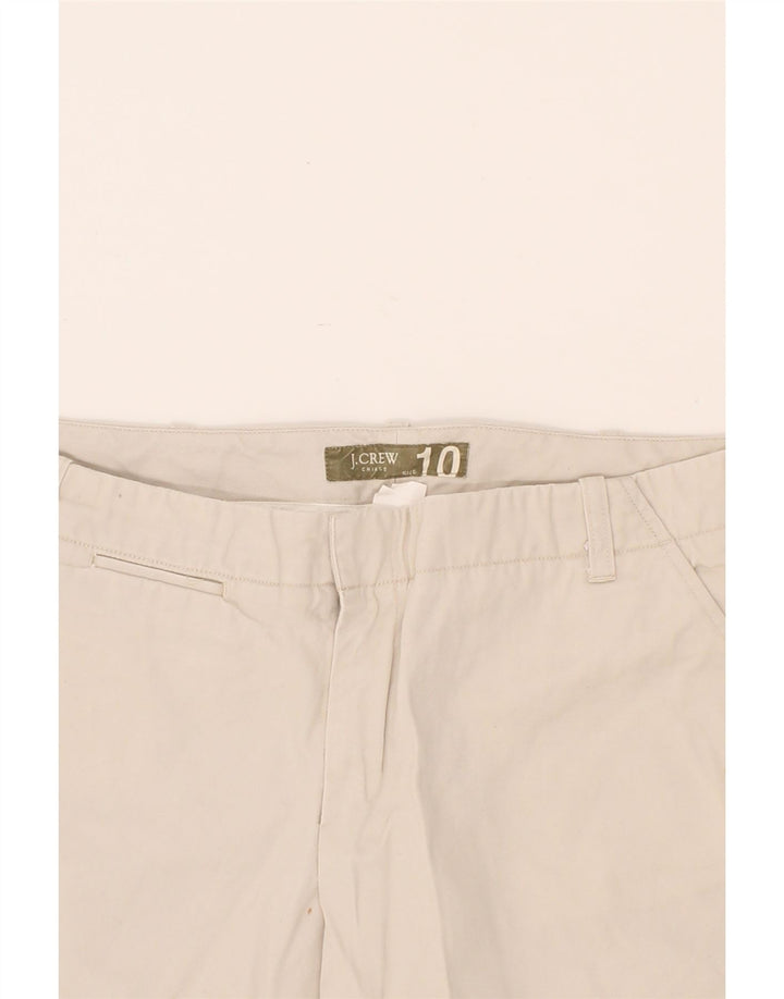 J. CREW Womens Chino Shorts US 10 Large W32 White Cotton Vintage J. Crew and Second-Hand J. Crew from Messina Hembry 