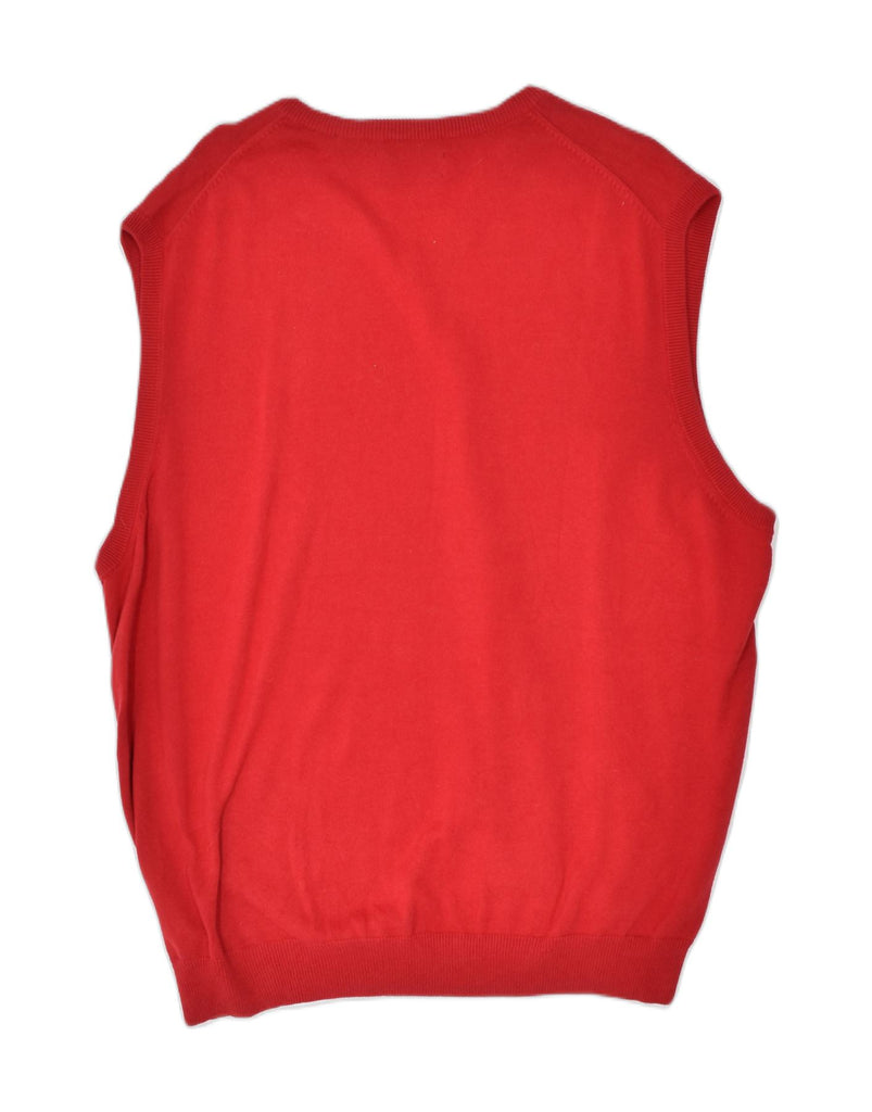 CHAPS Mens Vest Tank Top 2XL Red Cotton | Vintage | Thrift | Second-Hand | Used Clothing | Messina Hembry 