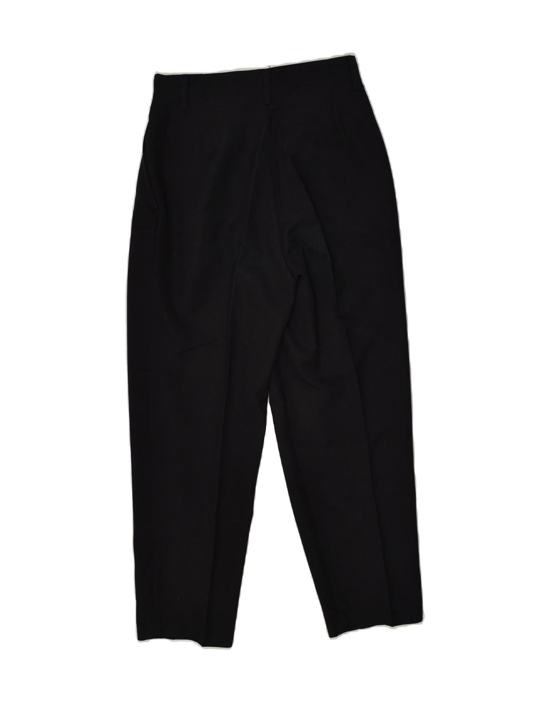VINTAGE Womens Pegged Chino Trousers Small W24 L25  Black Polyester | Vintage Vintage | Thrift | Second-Hand Vintage | Used Clothing | Messina Hembry 