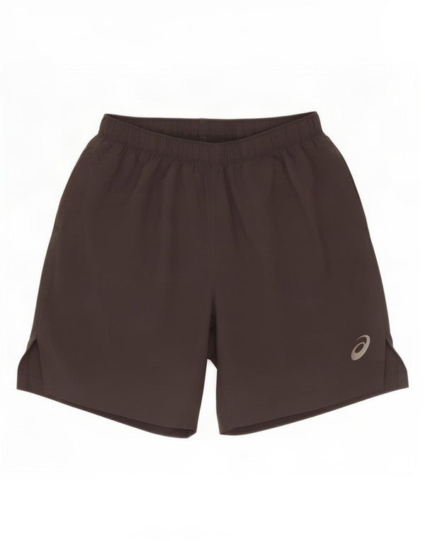 Asics Mens Sport Shorts Medium Grey Polyester