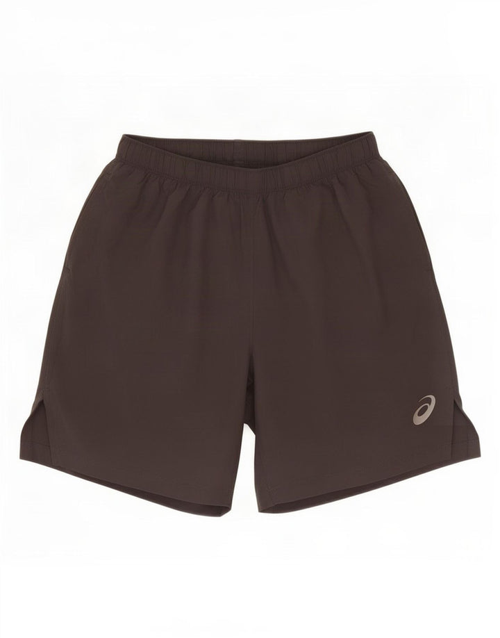 Asics Mens Sport Shorts Medium Grey Polyester