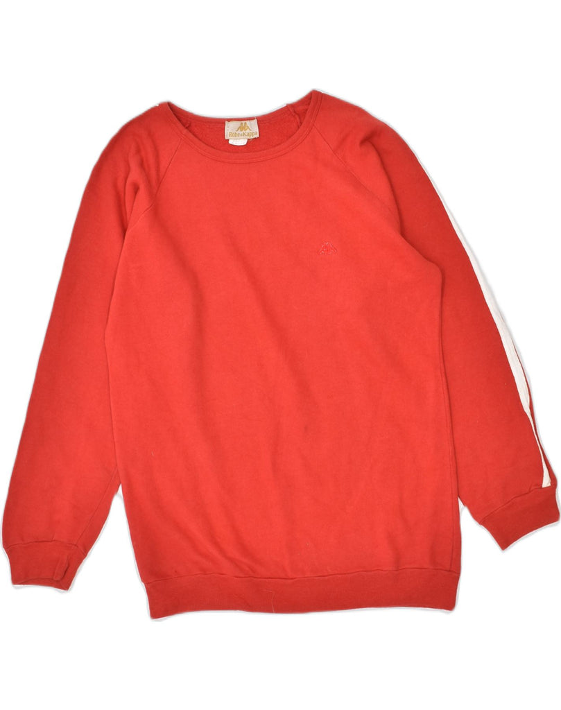 KAPPA Womens Sweatshirt Jumper UK 16 Large Red Cotton | Vintage | Thrift | Second-Hand | Used Clothing | Messina Hembry 