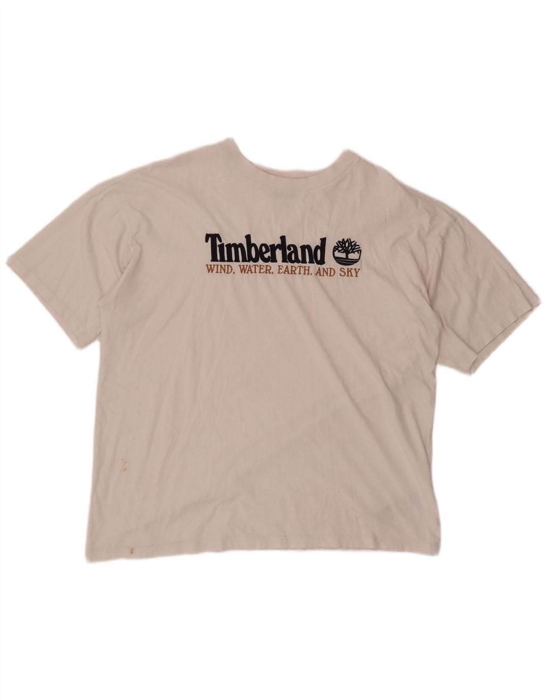 Timberland Mens Graphic T-Shirt Top Large White Cotton