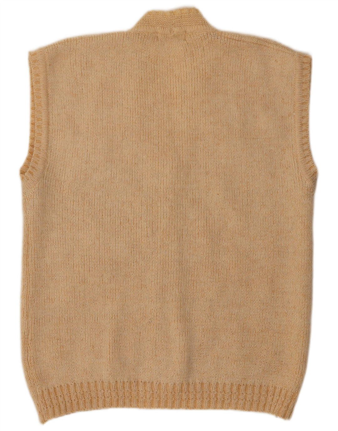 NAGPAL Womens Sleeveless Cardigan Sweater UK 16 Large Beige Floral