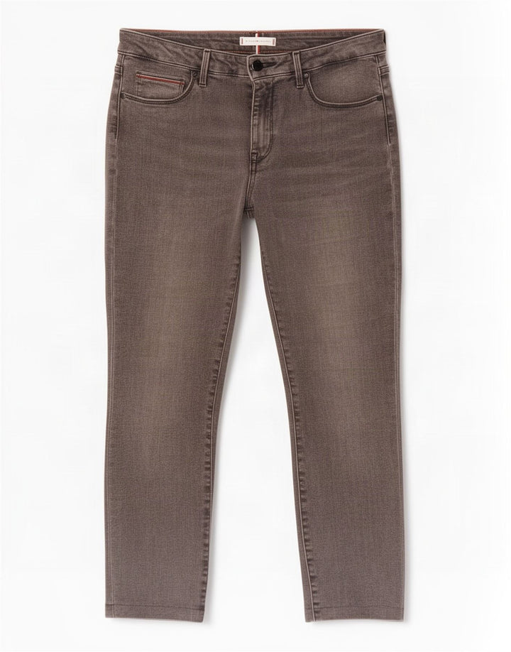 Tommy Hilfiger Womens Crop Slim Jeans W30 L25 Grey