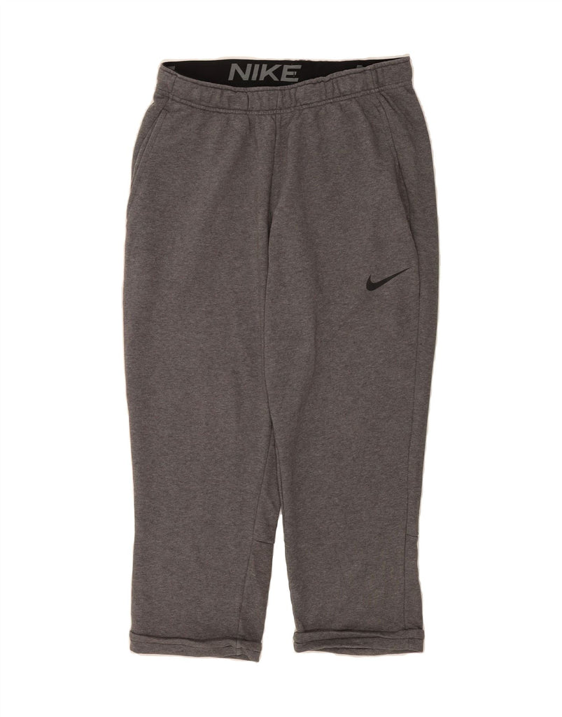 NIKE Womens Dri Fit Tracksuit Trousers UK 14 Medium  Grey Cotton Vintage Nike and Second-Hand Nike from Messina Hembry 