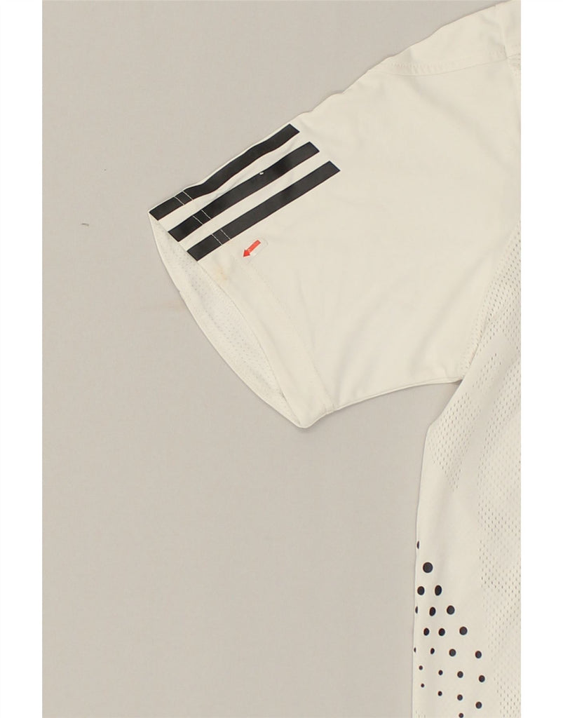 ADIDAS Mens Clima 365 Polo Shirt Small White Polyester | Vintage Adidas | Thrift | Second-Hand Adidas | Used Clothing | Messina Hembry 