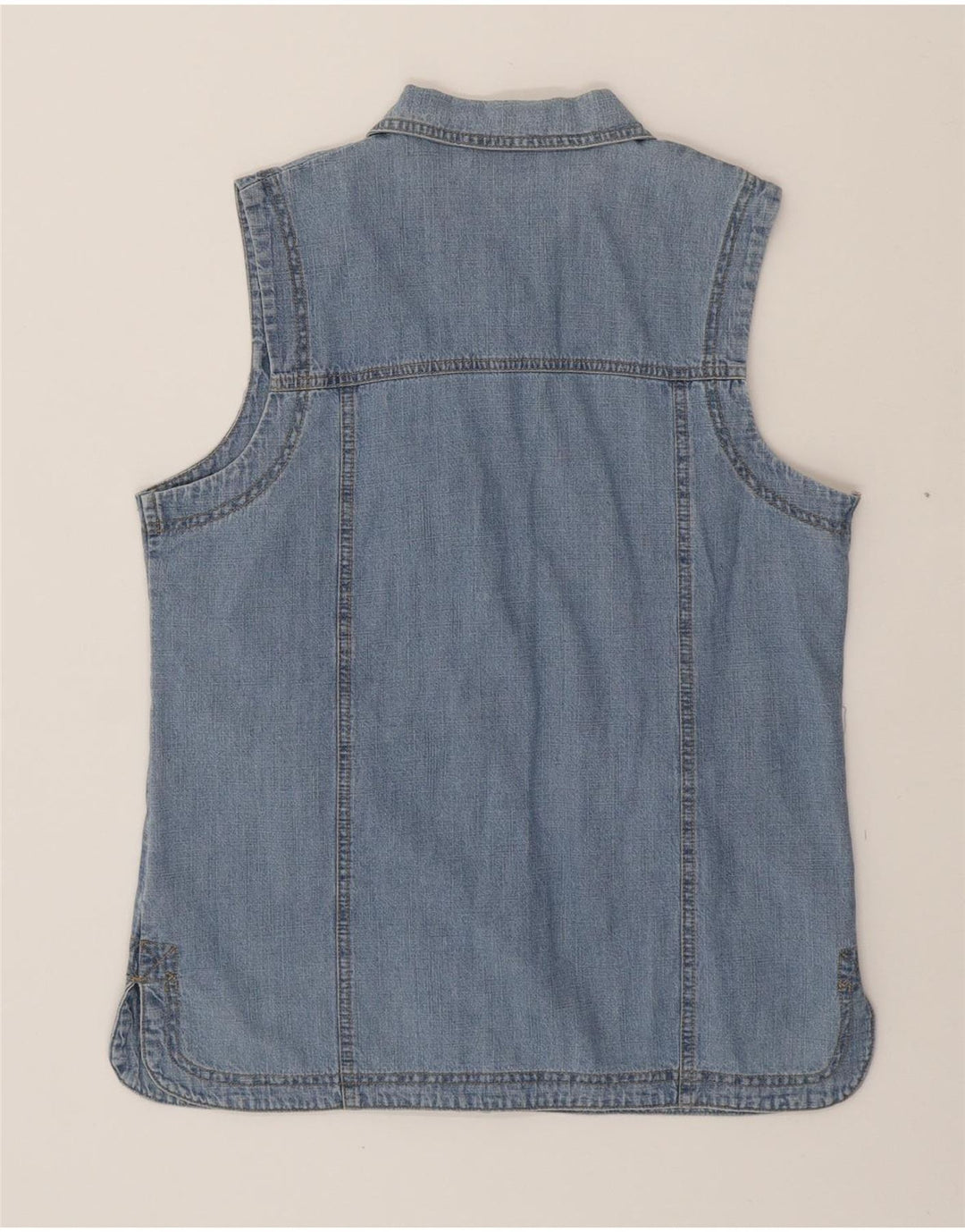 STOOKER Womens Denim Gilet UK 12 Medium Blue Cotton Vintage Stooker and Second-Hand Stooker from Messina Hembry 