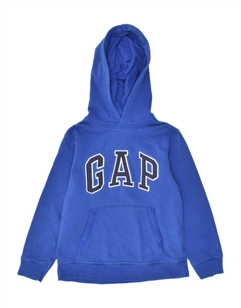 GAP Boys Graphic Hoodie Jumper 8-9 Years Medium Blue Cotton | Vintage Gap | Thrift | Second-Hand Gap | Used Clothing | Messina Hembry 