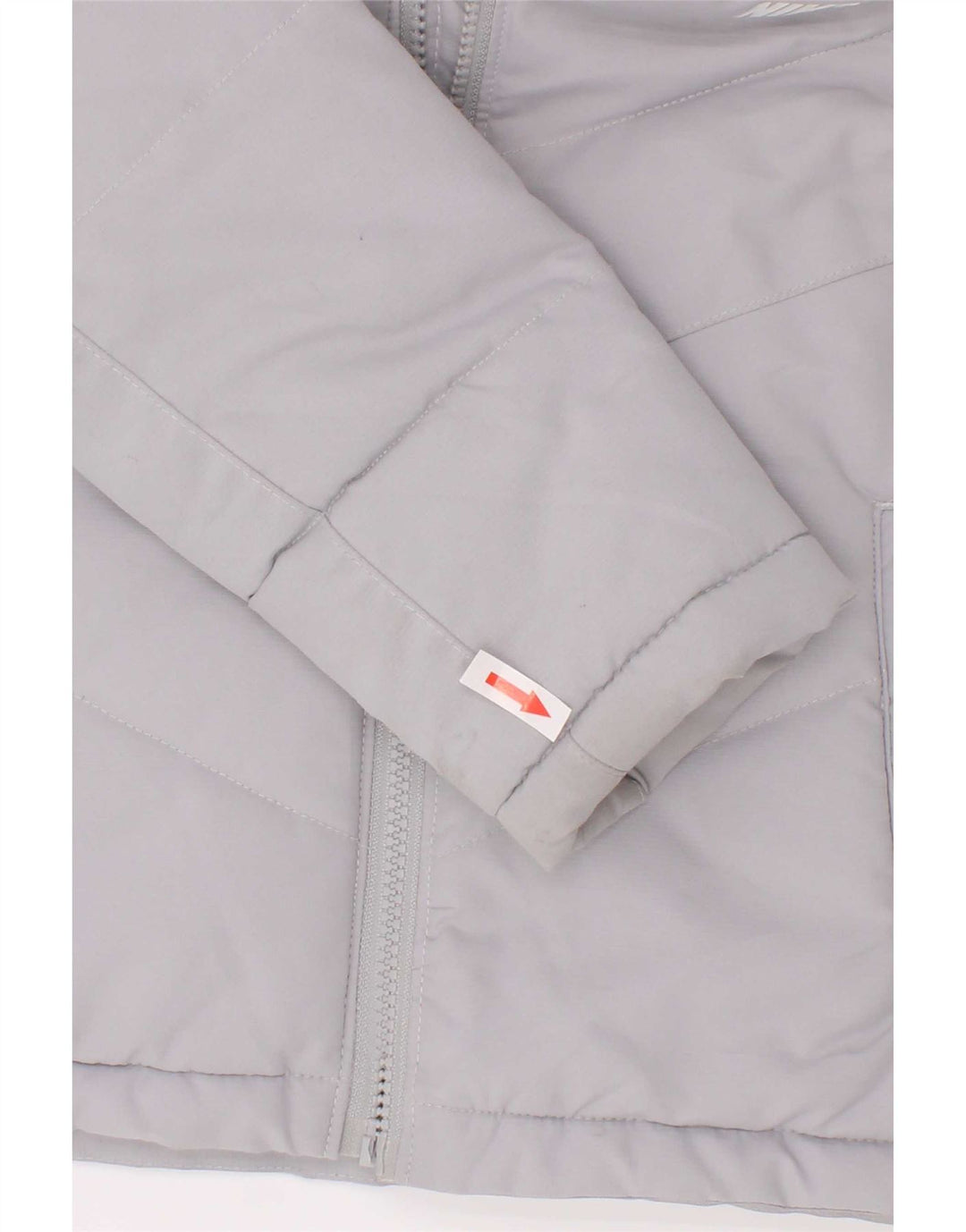 Nike Boys Hooded Padded Jacket 5-6 Years Medium Grey Polyester