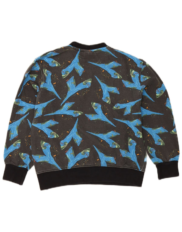 Diadora Boys Graphic Sweatshirt Jumper 9-10 Years Blue Colourblock Cotton