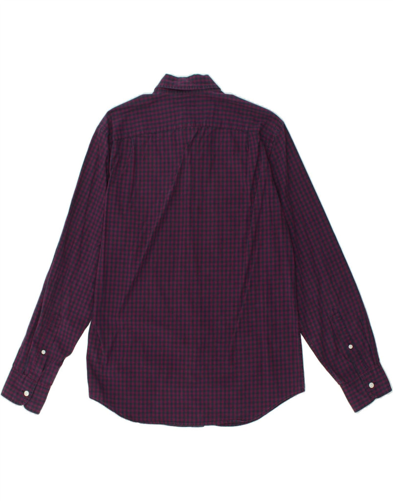 J. CREW Mens Shirt Medium Purple Gingham Cotton | Vintage J. Crew | Thrift | Second-Hand J. Crew | Used Clothing | Messina Hembry 