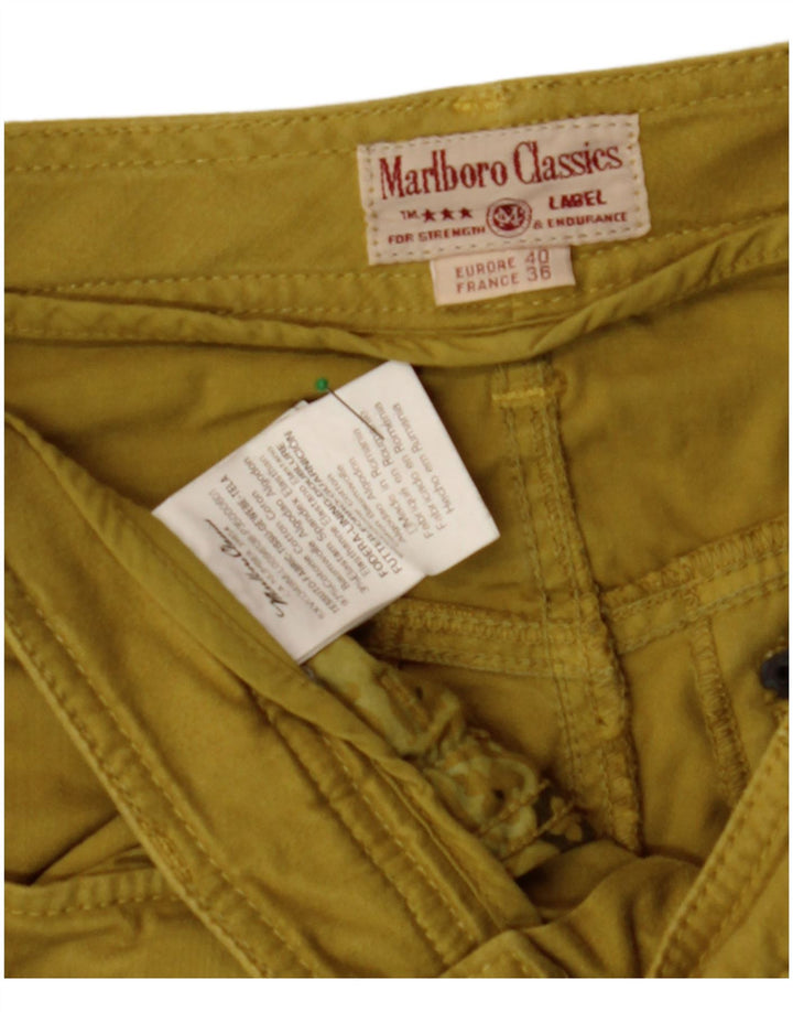 MARLBORO CLASSICS Womens Trumpet Skirt EU 40 Medium W28  Khaki Cotton