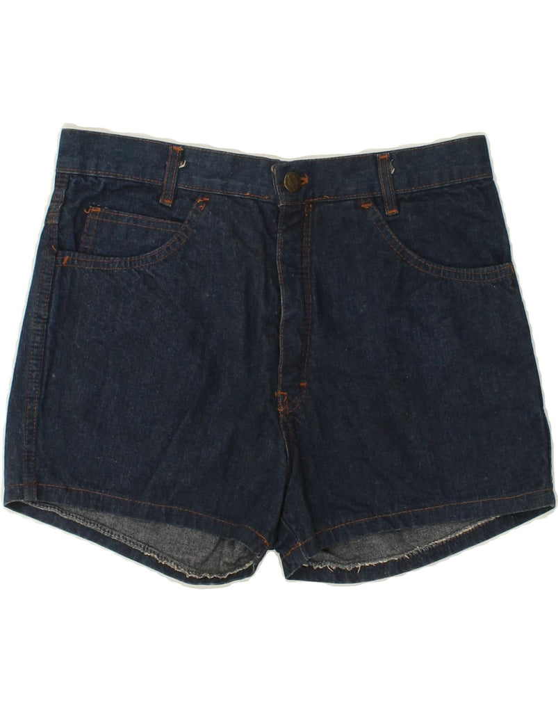 MASH Womens Denim Shorts W32 Large Navy Blue Cotton Vintage Mash and Second-Hand Mash from Messina Hembry 