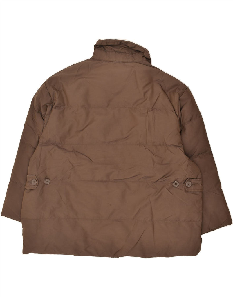 EDDIE BAUER Womens Padded Jacket UK 20 2XL Brown Nylon | Vintage Eddie Bauer | Thrift | Second-Hand Eddie Bauer | Used Clothing | Messina Hembry 