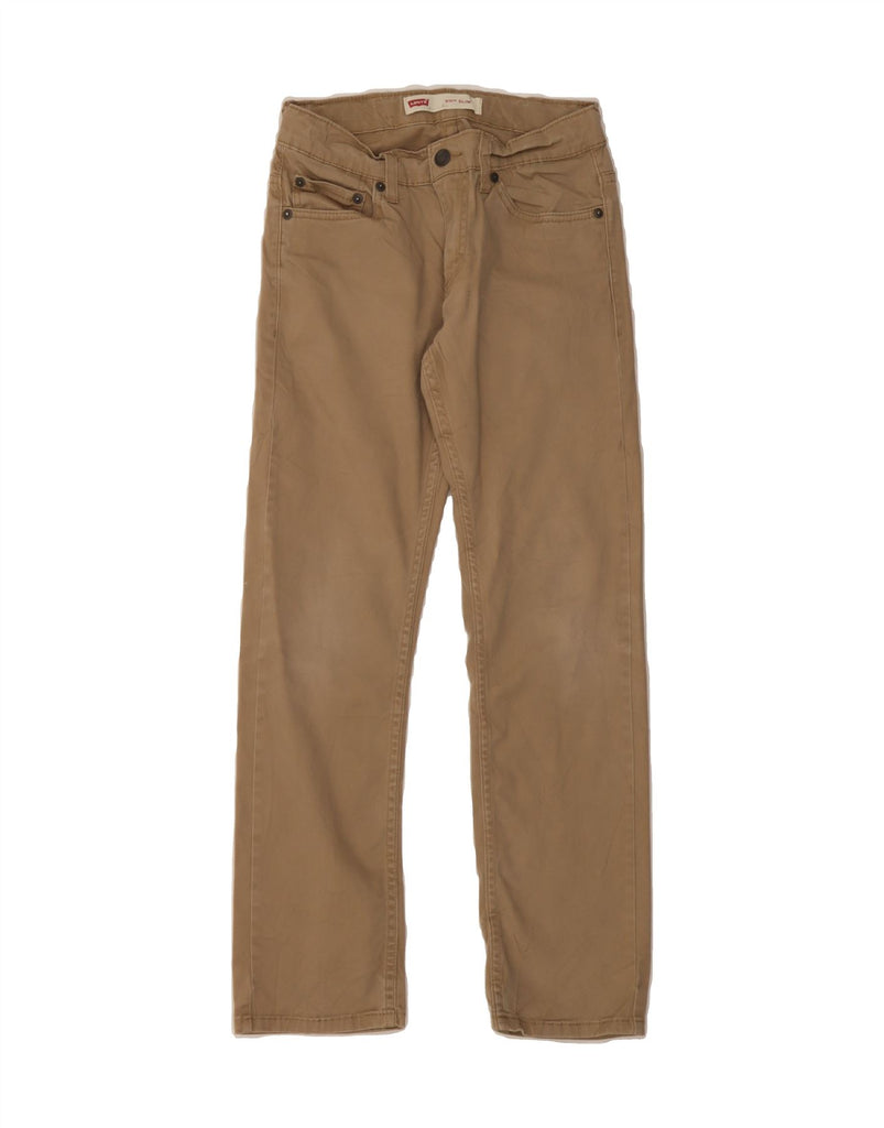 LEVI'S Boys 511 Slim Casual Trousers 11-12 Years W26 L26 Beige Cotton Vintage Levi's and Second-Hand Levi's from Messina Hembry 
