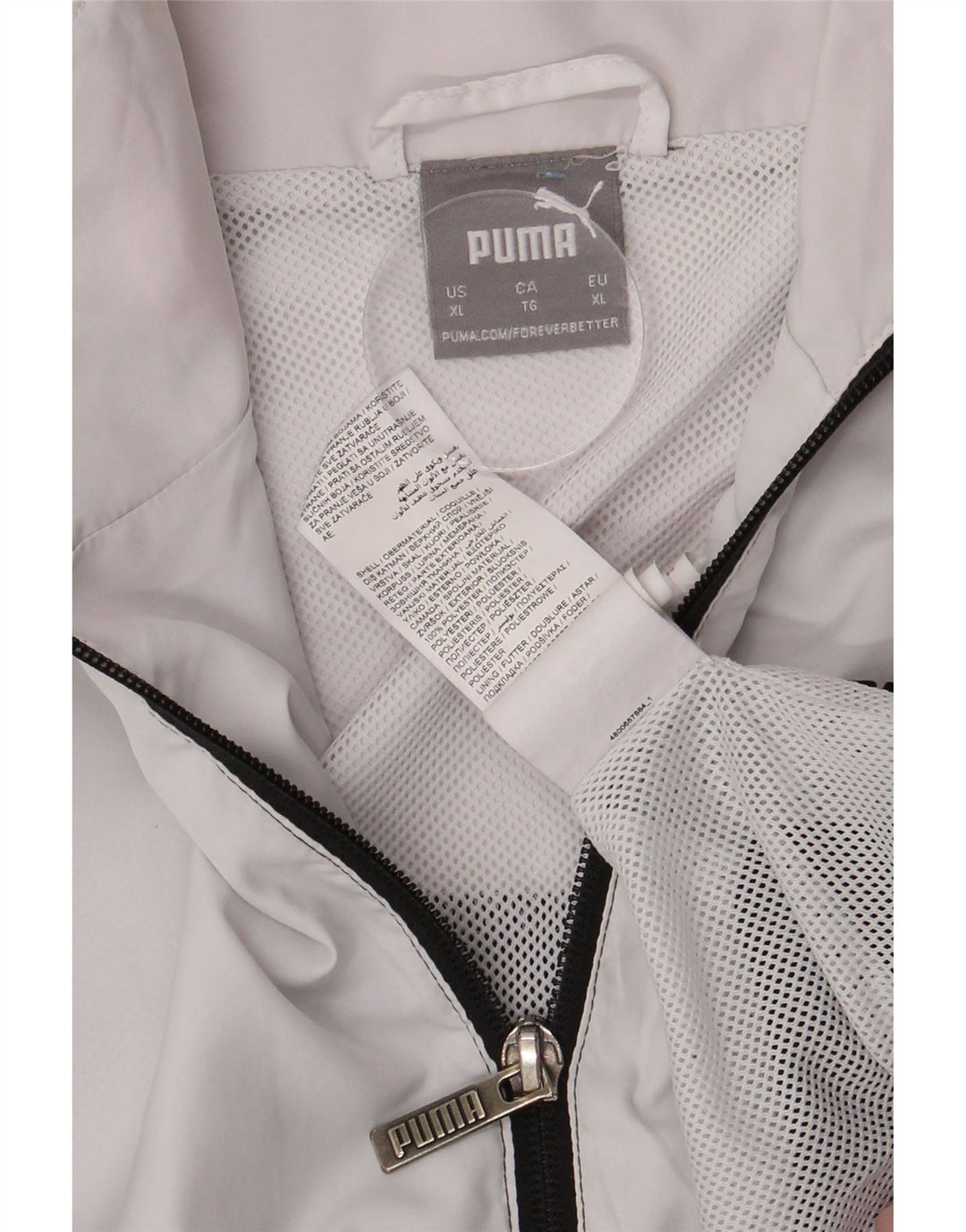 PUMA Mens Tracksuit Top Jacket XL Black Colourblock Polyester