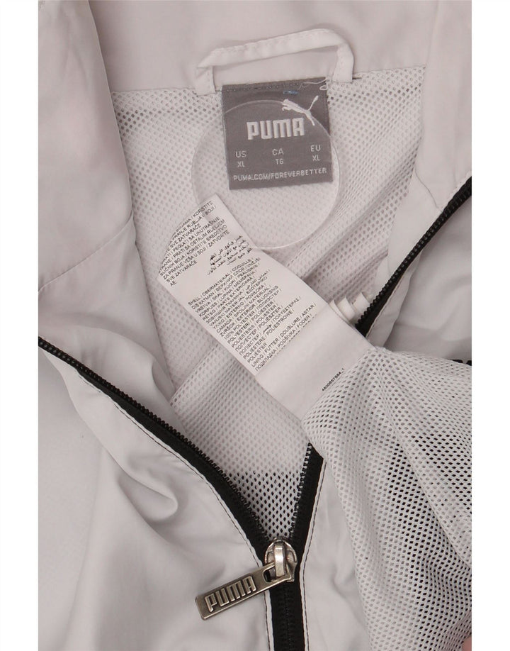 PUMA Mens Tracksuit Top Jacket XL Black Colourblock Polyester