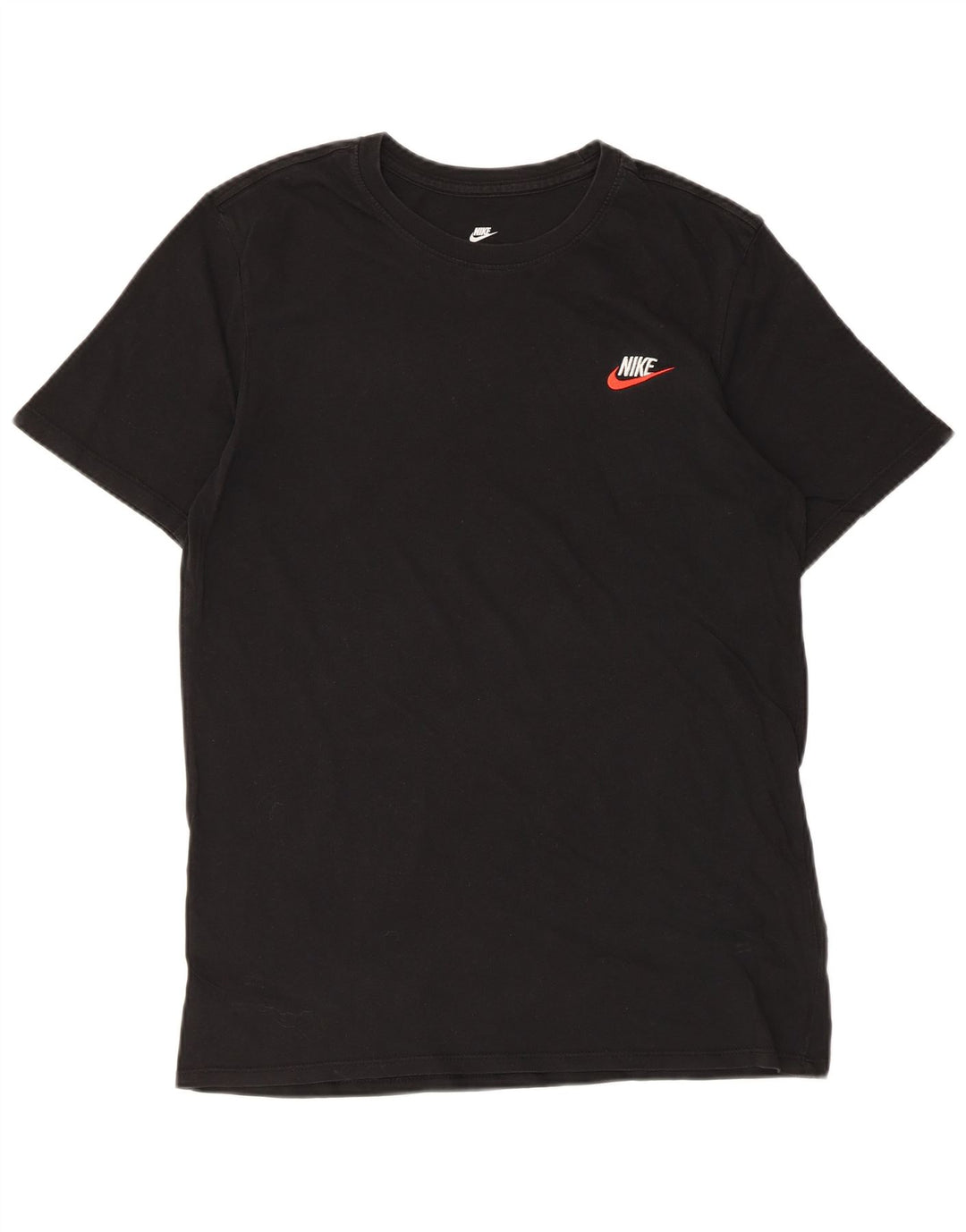 Nike Mens Athletic Cut T-Shirt Top Medium Black Cotton