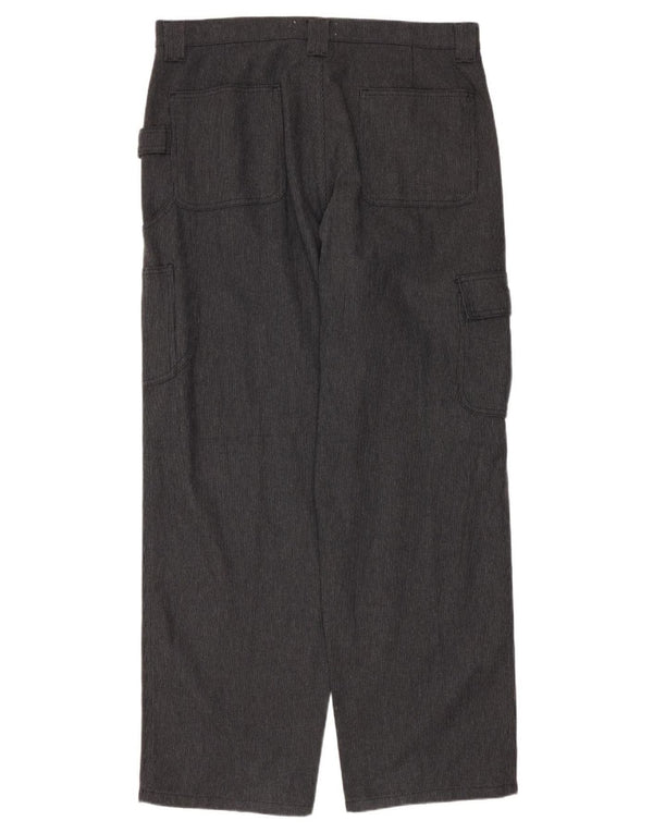 Fila Mens Straight Cargo Trousers IT 50 Large W34 L30 Grey Cotton