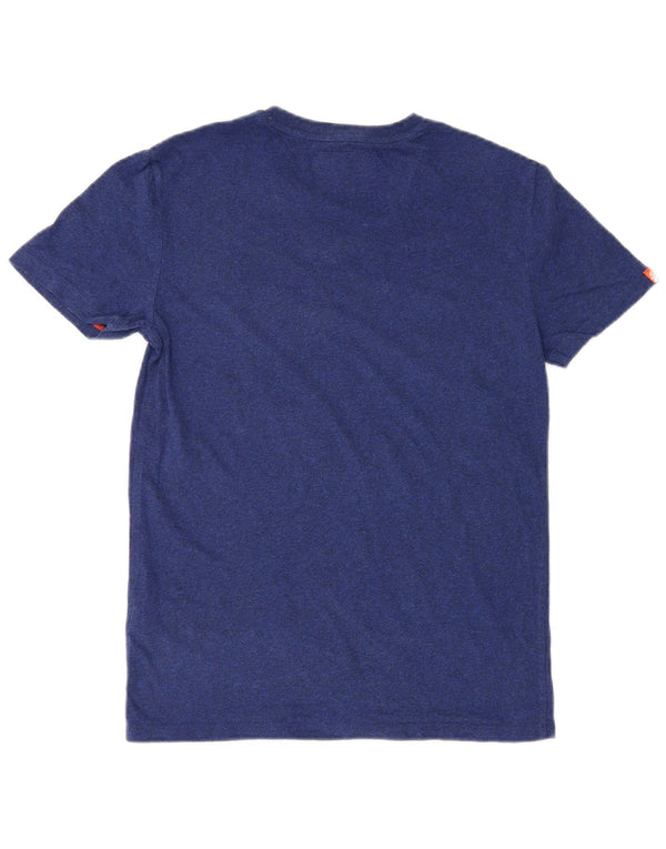Superdry Mens T-Shirt Top Small Navy Blue Cotton
