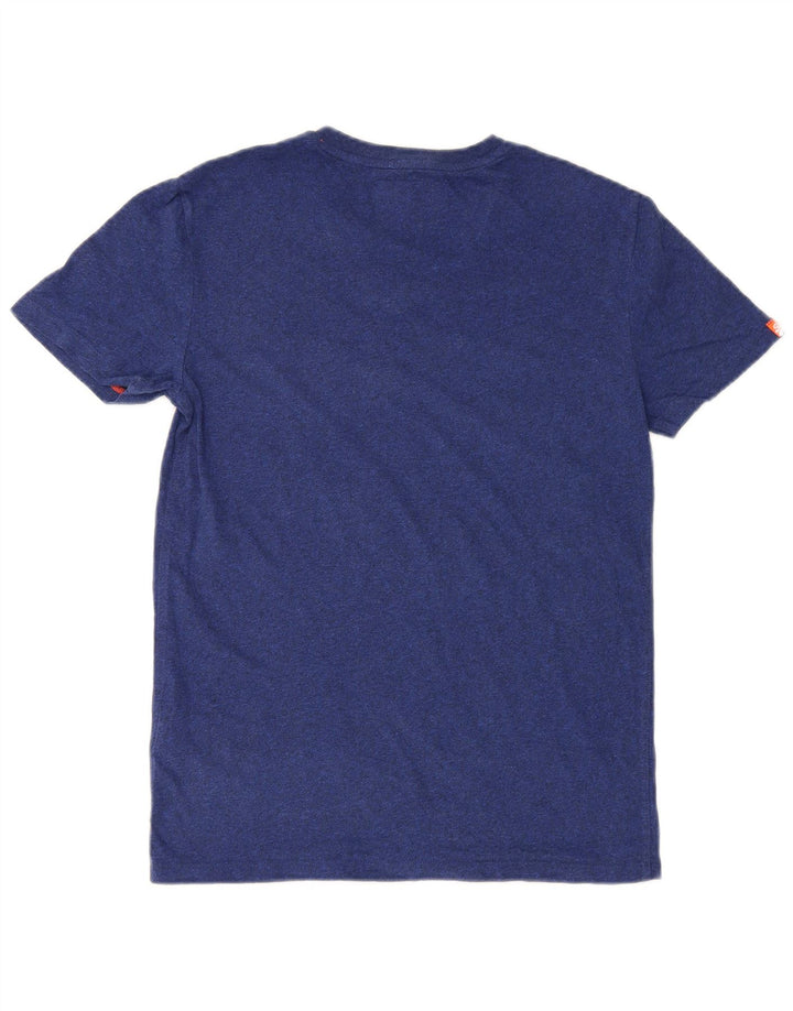 Superdry Mens T-Shirt Top Small Navy Blue Cotton