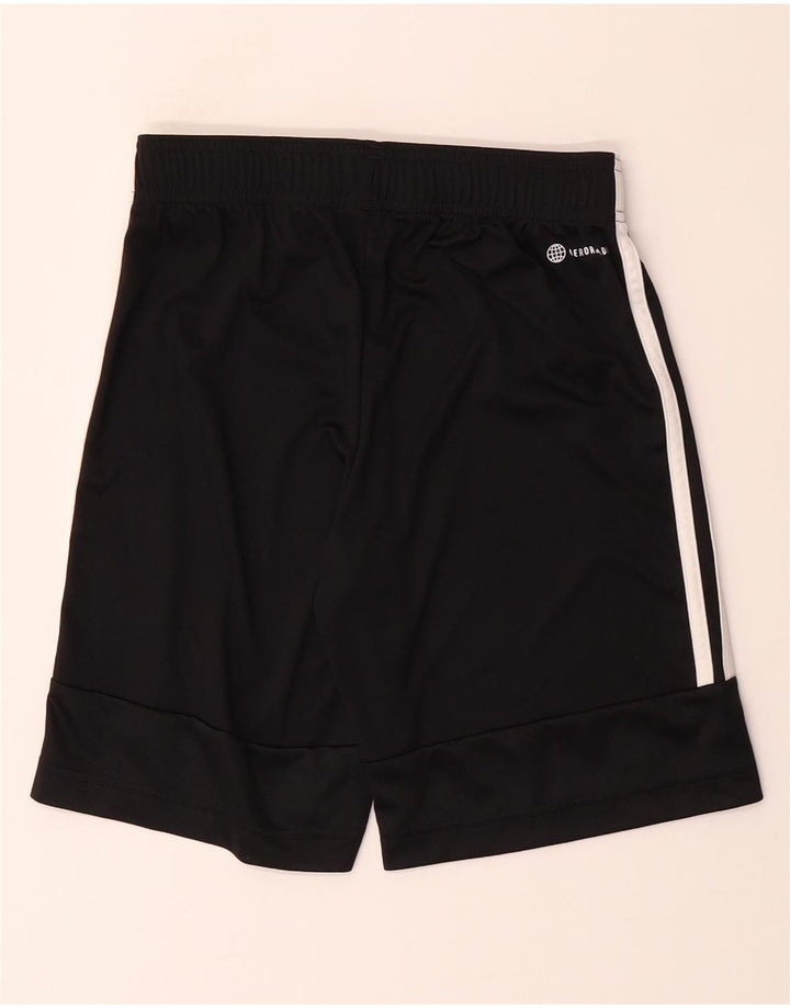 ADIDAS Boys Aeroready Sport Shorts 11-12 Years Black Polyester