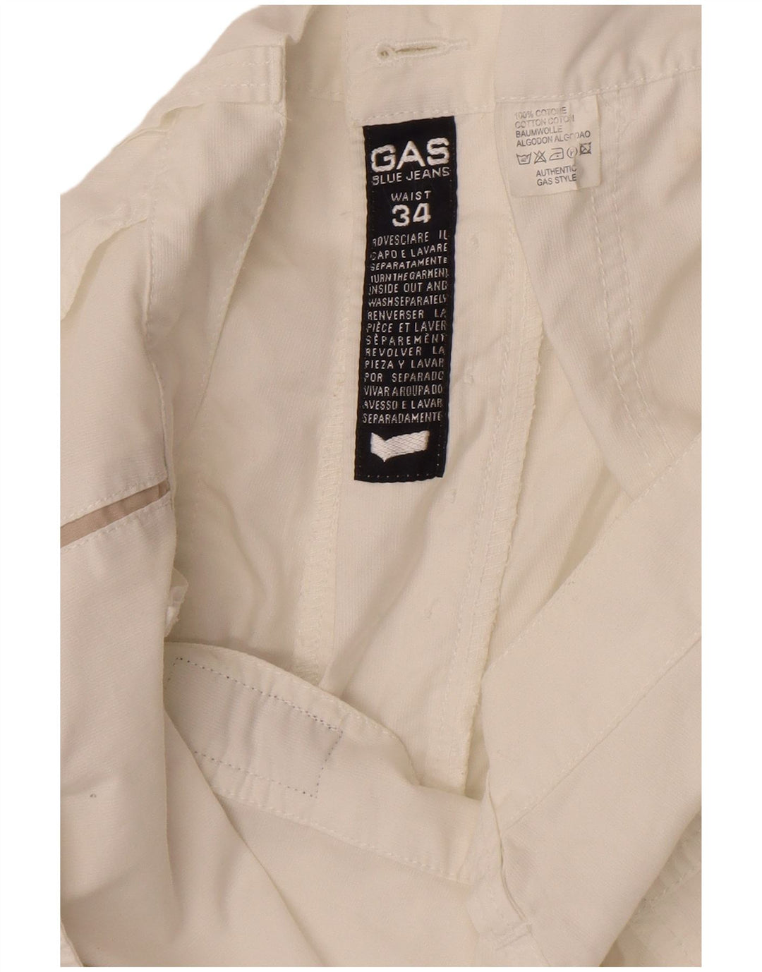 Gap Mens Bermuda Shorts W34 Large  White Cotton