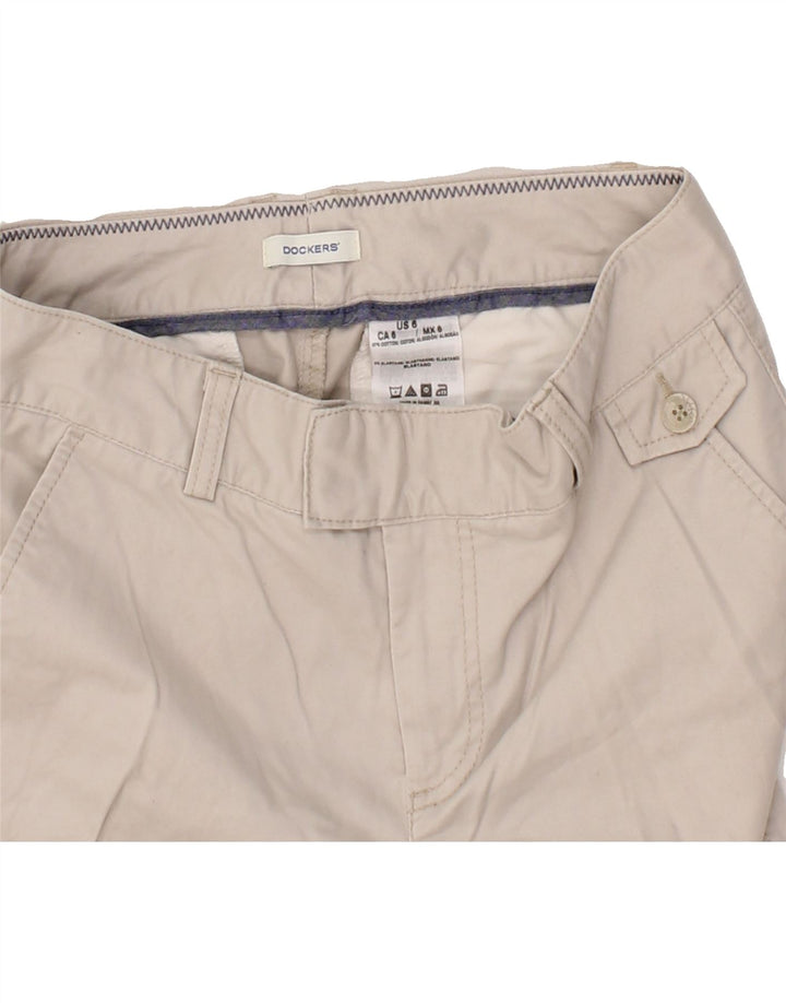 DOCKERS Womens Chino Shorts US 6 Medium W30 Grey Cotton Vintage Dockers and Second-Hand Dockers from Messina Hembry 