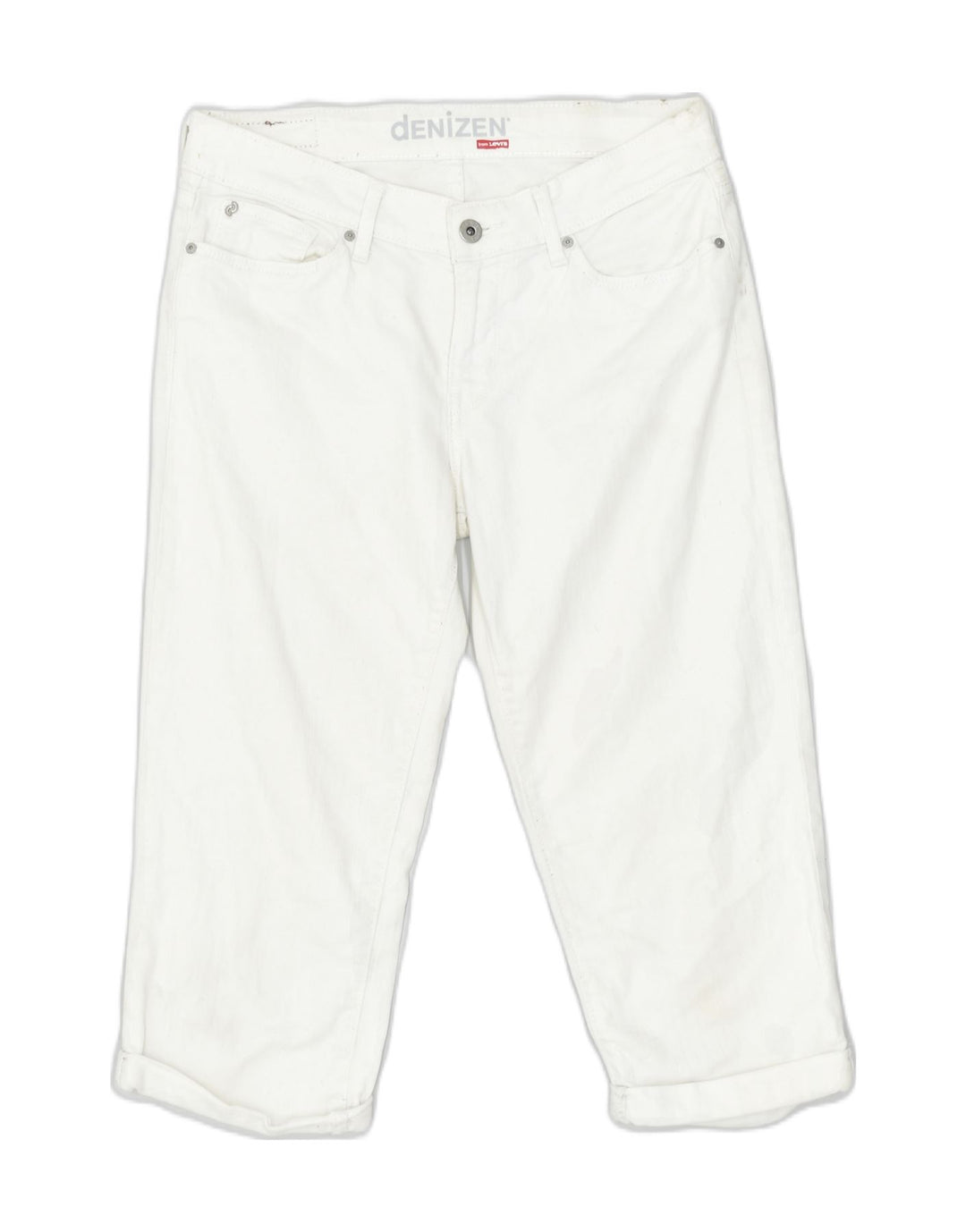 DENIZEN BY LEVI'S Womens Denim Shorts W32 Large White Cotton | Vintage | Thrift | Second-Hand | Used Clothing | Messina Hembry 