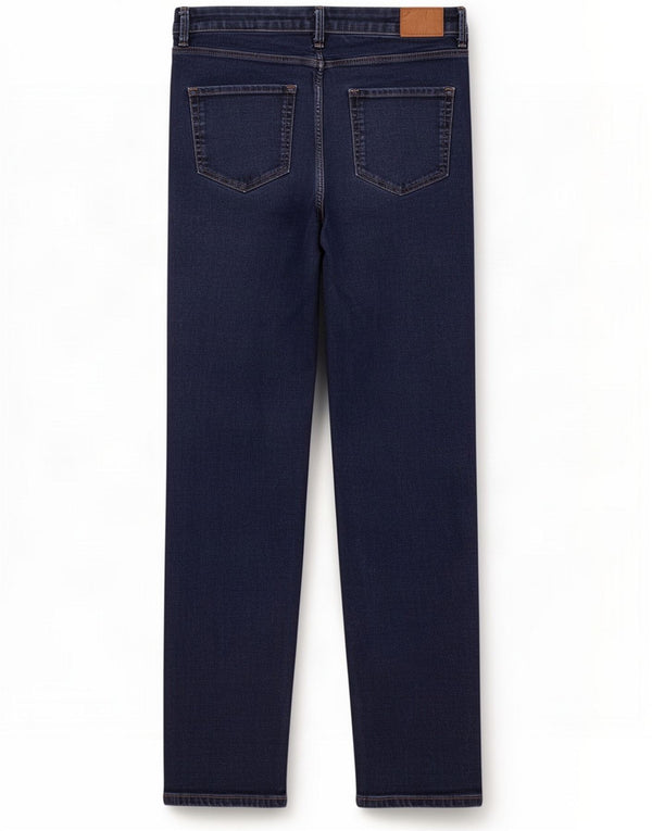 Marks & Spencer Womens Sienna Straight Jeans UK 16 Large W34 L30 Navy Blue